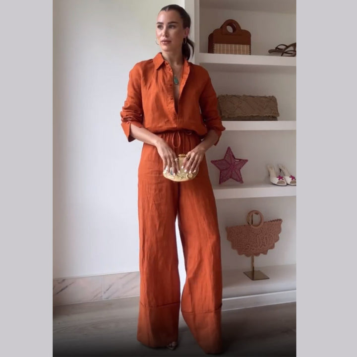 Ladies casual jumpsuit in a chic elegant casual look