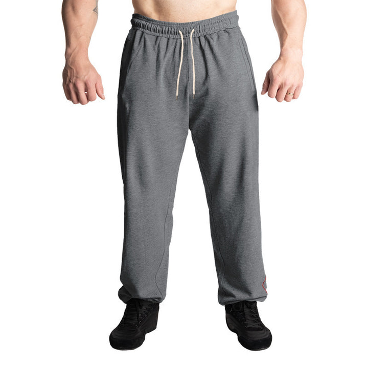 Sporty men's jogger pants with elastic waistband and practical side pockets Lune London
