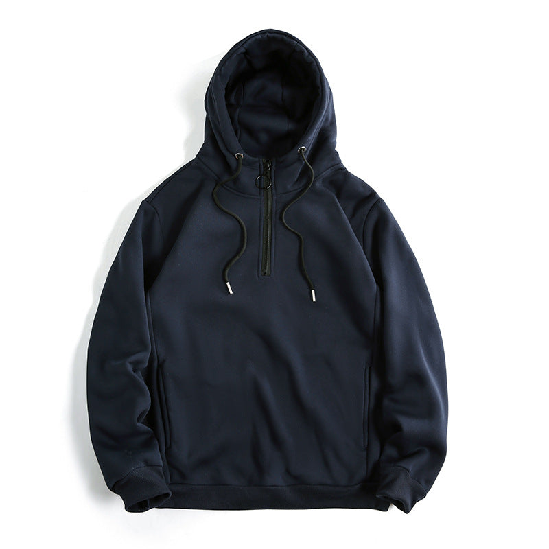 Trendy ladies hoodie with half zipper and soft inner lining Lune London