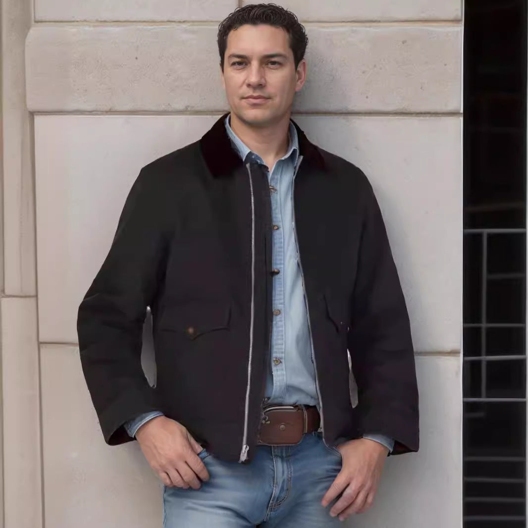Casual utility jacket for men with practical pockets and robust design Lune London