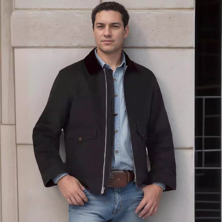 Casual utility jacket for men with practical pockets and robust design Lune London