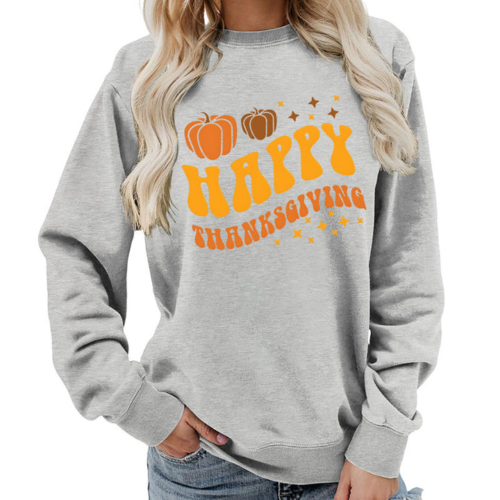 Pull pour les femmes avec motif de citrouille festive et coupe confortable Chic & Stil