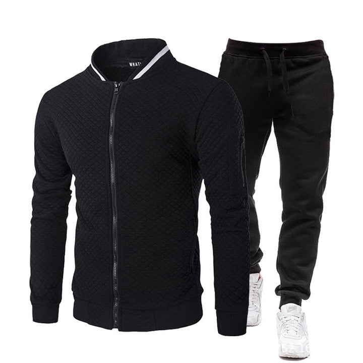 Men's athletic tracksuit set with practical zipper and elastic cuffs Lune London