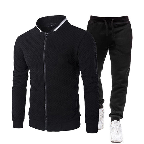 Men's athletic tracksuit set with practical zipper and elastic cuffs Lune London