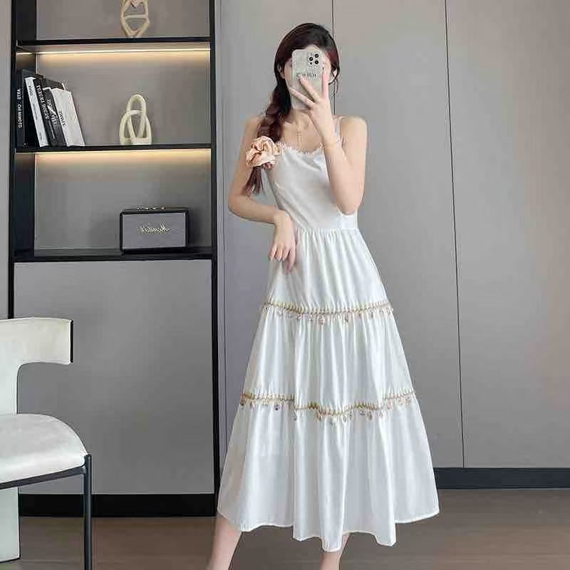 Maxi dress for women with romantic details Lune London