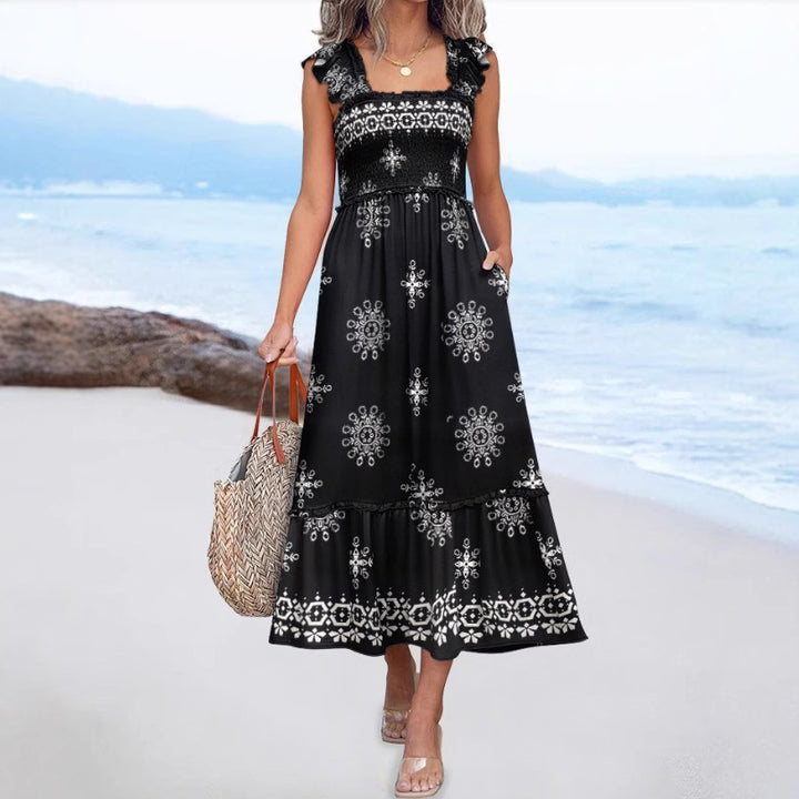 Lune London printed maxi dress too bohemian for women