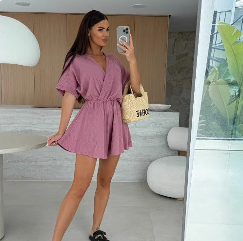 Ladies Elegant Wrap Jumpsuit Lune London