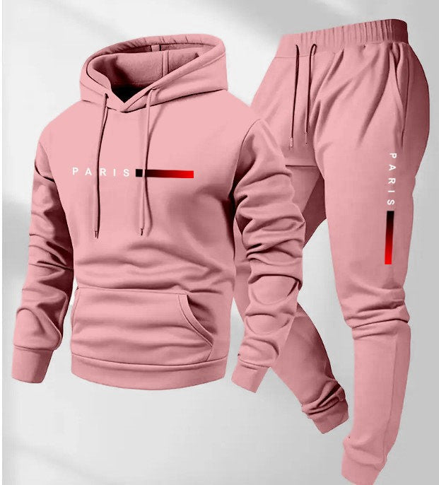 Women’s hoodie and jogging pants set with modern Paris design Chic & Stil