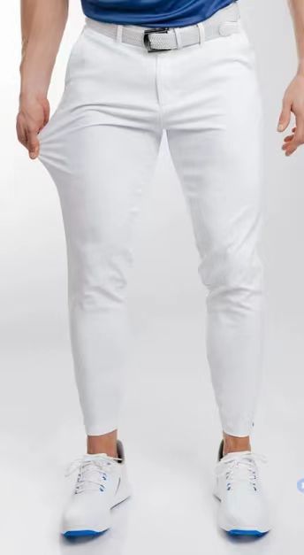 Slim-fit suit pants for men with elastic waistband and convenient pocket arrangement Lune London