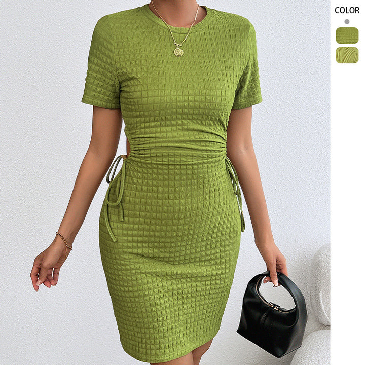 Flattering women's dress with side lacing Chic & Stil