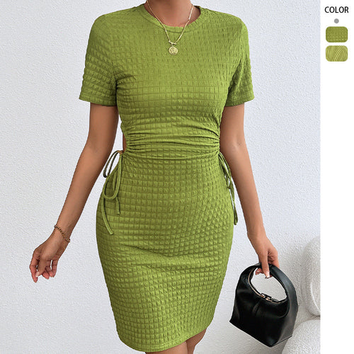Flattering women's dress with side lacing Chic & Stil