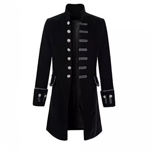 Elegant velvet coat for women with decorative buttons Lune London