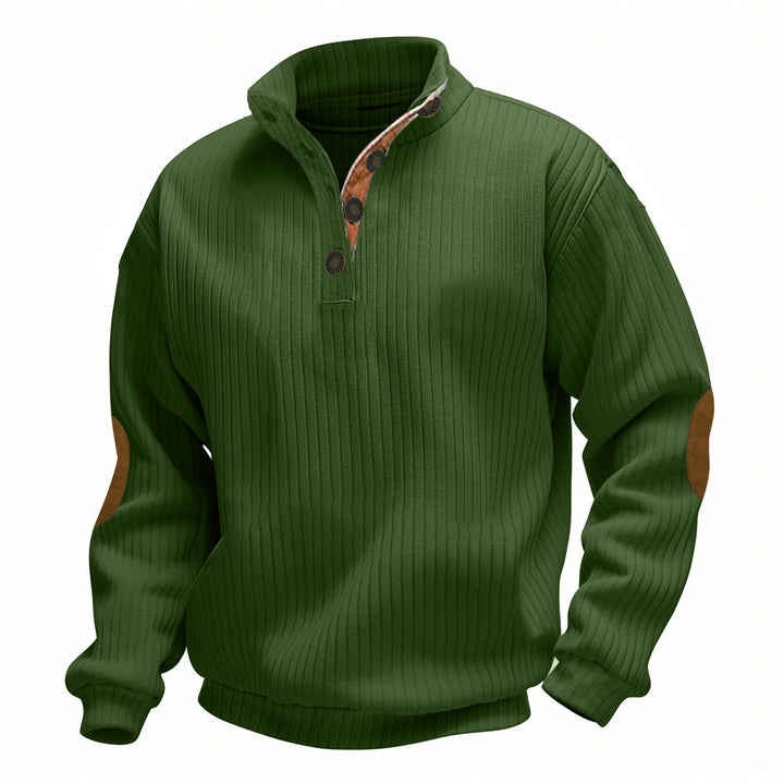 Pulli élégant pour hommes avec col montant de haute qualité et détails contrastés à la mode Lune London