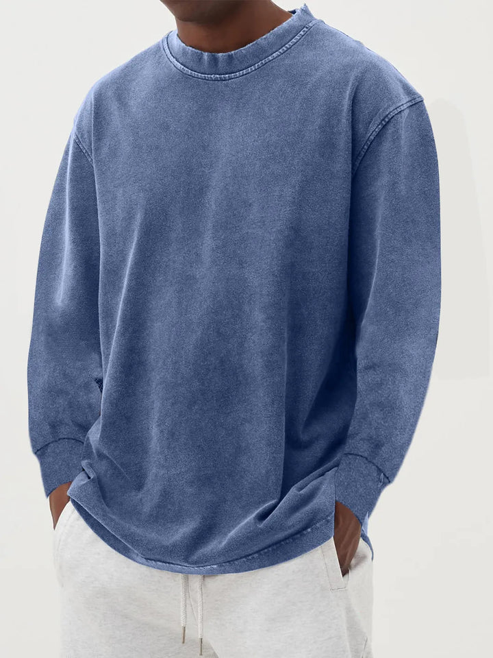 Casual oversized sweater for men in pleasant cotton blend Lune London
