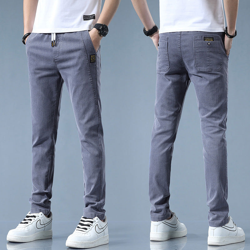 Pantalon chino stylé pour hommes avec taille ajustable et détails modernes Lune London