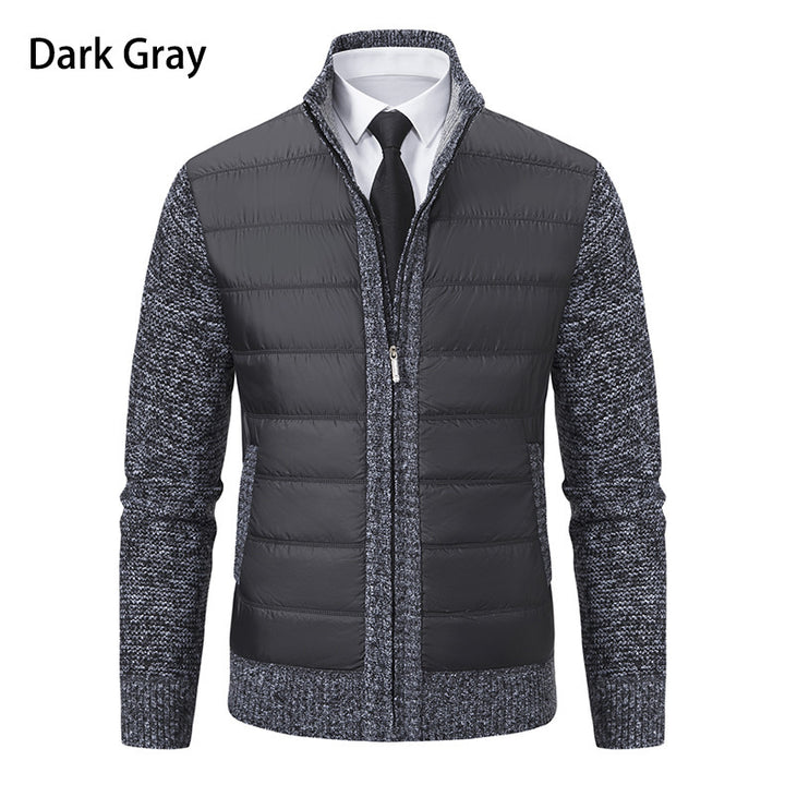 Hybrid sports jacket for men with moisture-regulating material and modern knit design Lune London
