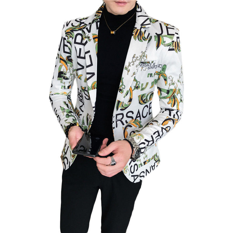 Designer men's jacket with striking graphic pattern Lune London