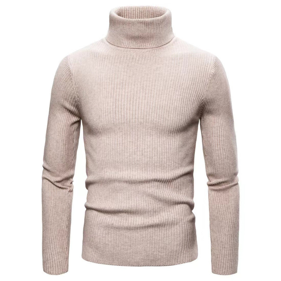 Men's High-Quality Turtleneck Sweater Made Of Fine Ribbed Knit Lune London