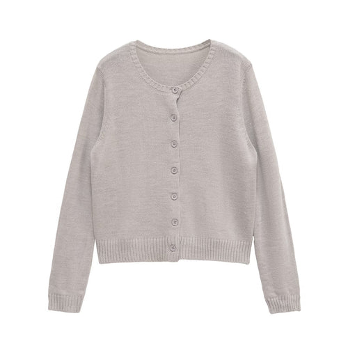 Lightweight knitted cardigan for women with wooden buttons Lune London