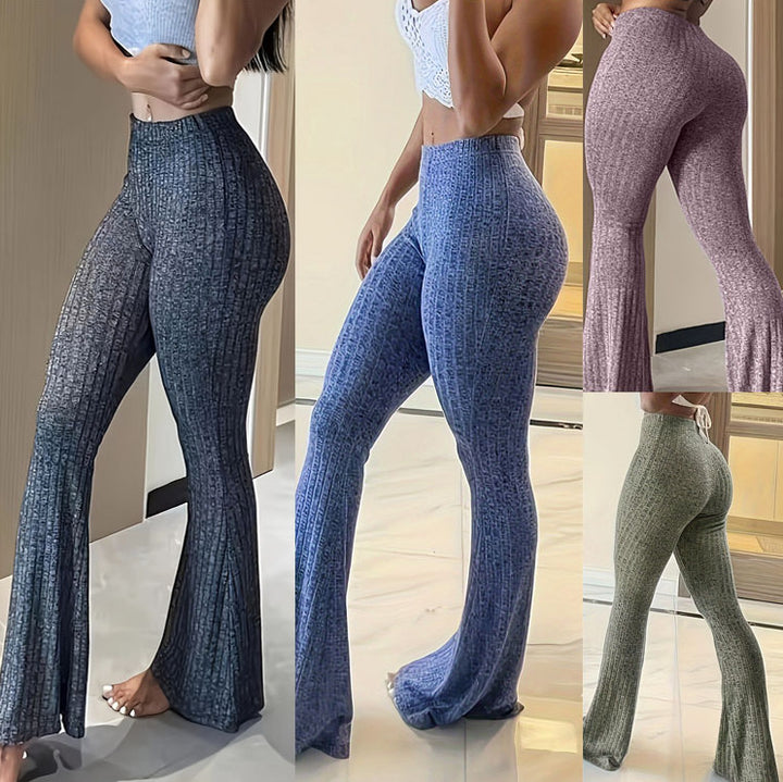 High waist leggings for women with flared leg Lune London