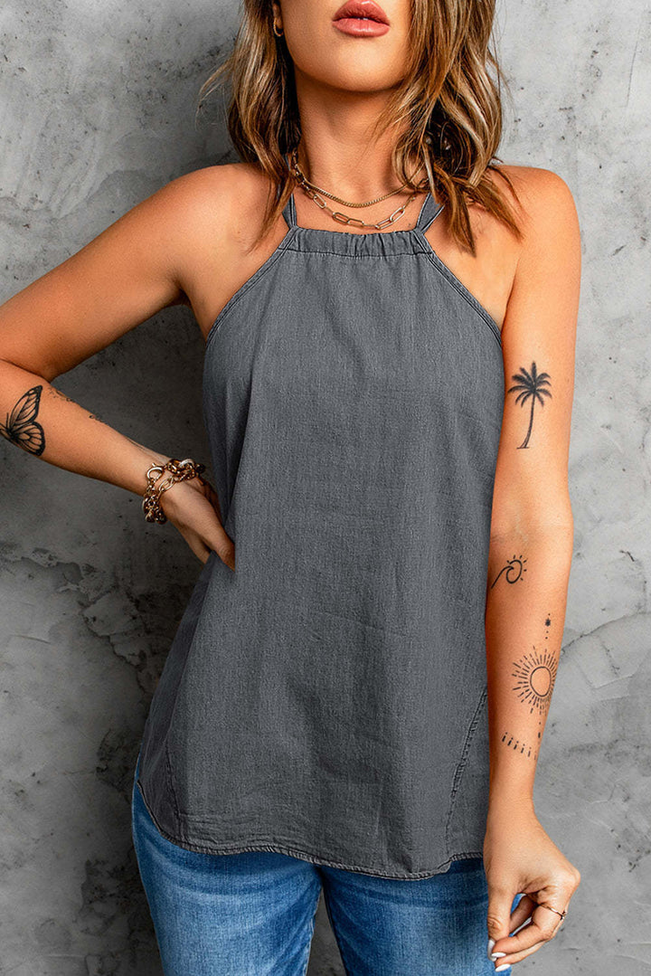 Women's lightweight summer top with spaghetti straps Lune London