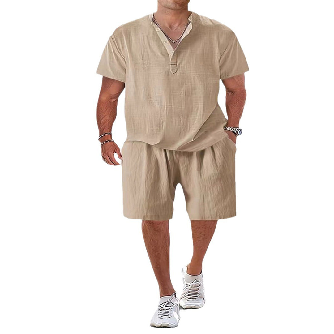 Men Casual Relaxed Fit Linen Set Lune London