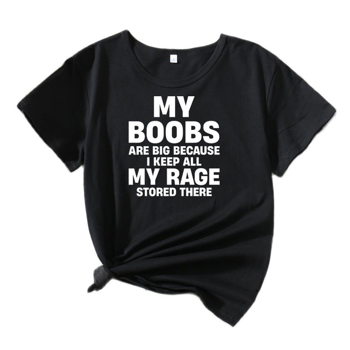 Women's Eye-Catching Statement Graphic T-Shirt Lune London