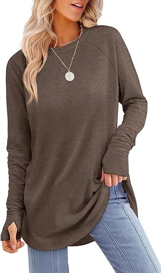 Women's casual long sleeve t-shirt with modern cut Lune London