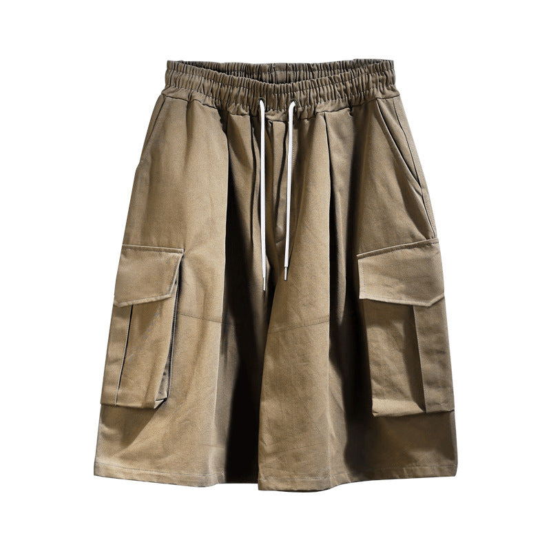 Shorts cargo pratiques pour femmes avec taille élastique et plusieurs poches Lune London