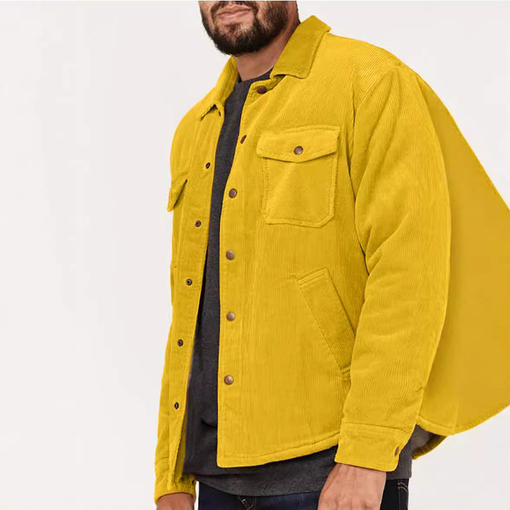 Casual corduroy jacket for men with practical chest and side pockets Lune London