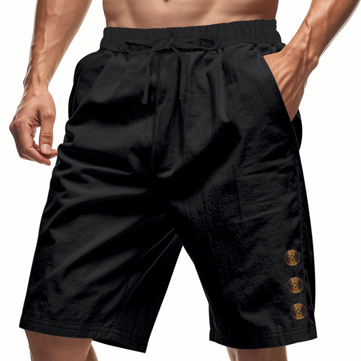 Leisure shorts for men with elastic waistband and practical side pockets Lune London