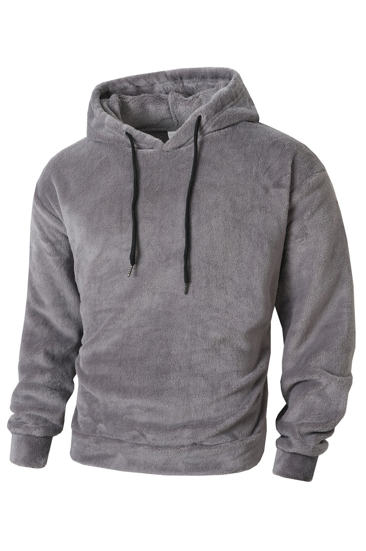Men's cozy fleece hoodie with a sporty cut and adjustable drawstring Lune London