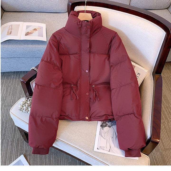 Ladies Lightweight Quilted Jacket with High Collar and Practical Pockets Lune London