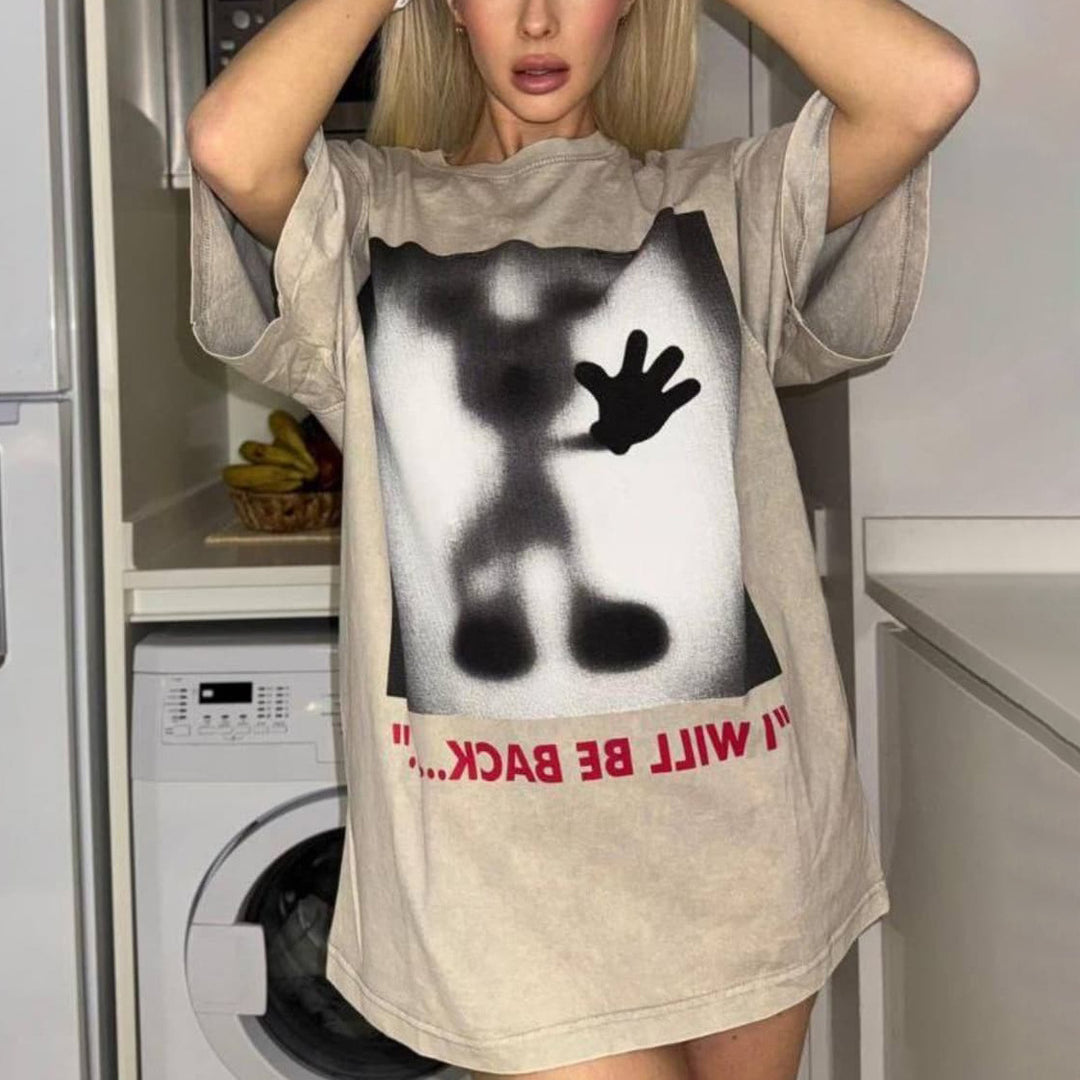 Oversized sweatshirt for women with creative graphic pattern Lune London