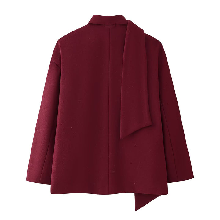 Elegant blazer jacket for women with chic scarf Lune London