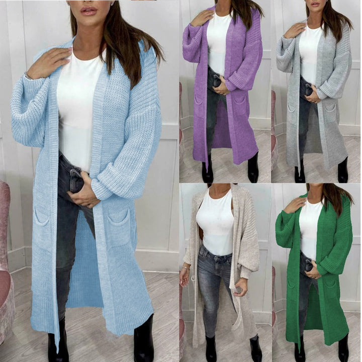 Knitted coat for women with voluminous sleeves Lune London