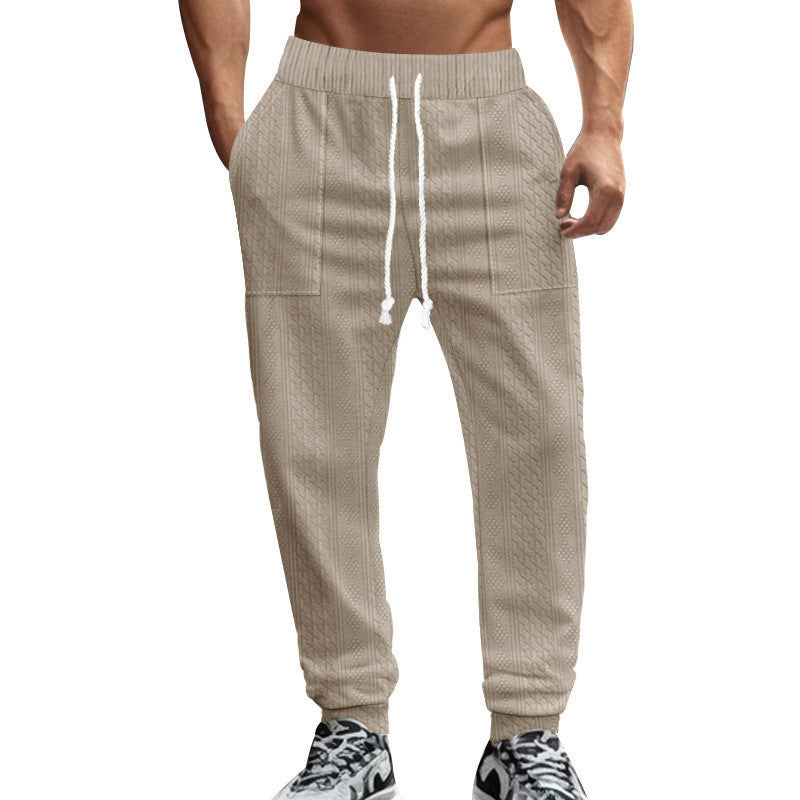 Men's leisure pants with a structured design and practical side pockets Lune London