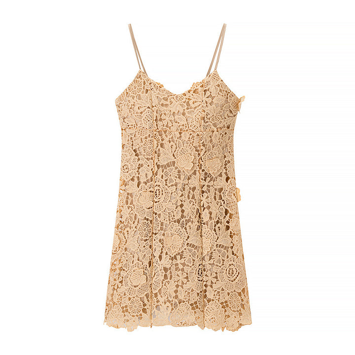 Lace summer dress for women with a delicate strap design Lune London