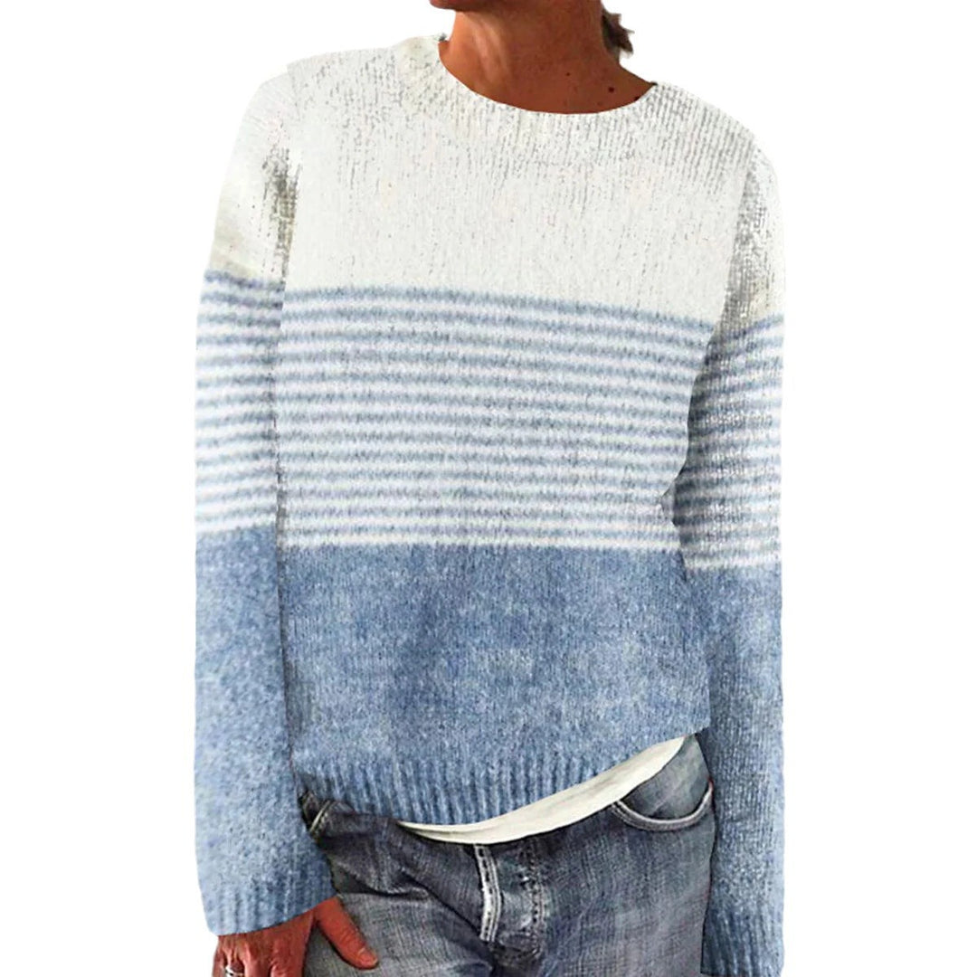 Gilet pour femmes avec un motif rayé à la mode et un matériau doux Chic & Stil
