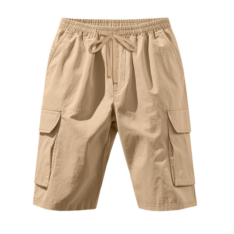 Shorts cargo pour hommes avec taille élastique et poches multifonctionnelles Lune London