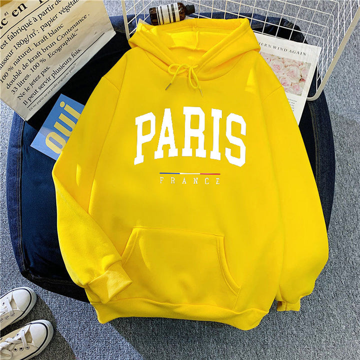 Women's hoodie with large Paris print Chic & Stil