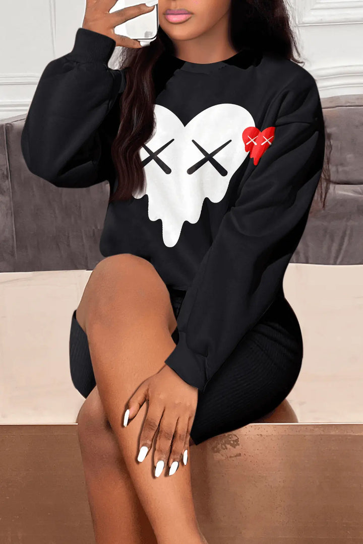 Men's sweatshirt with creative heart graphic Lune London