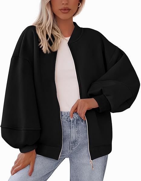 Ladies Casual Oversized Sweat Jacket Lune London