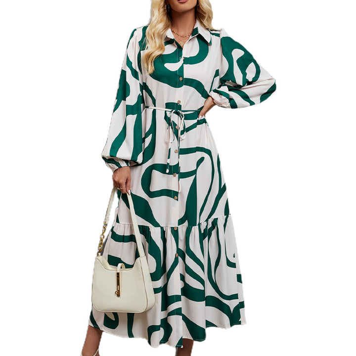 Shirt dress for women with graphic pattern Lune London