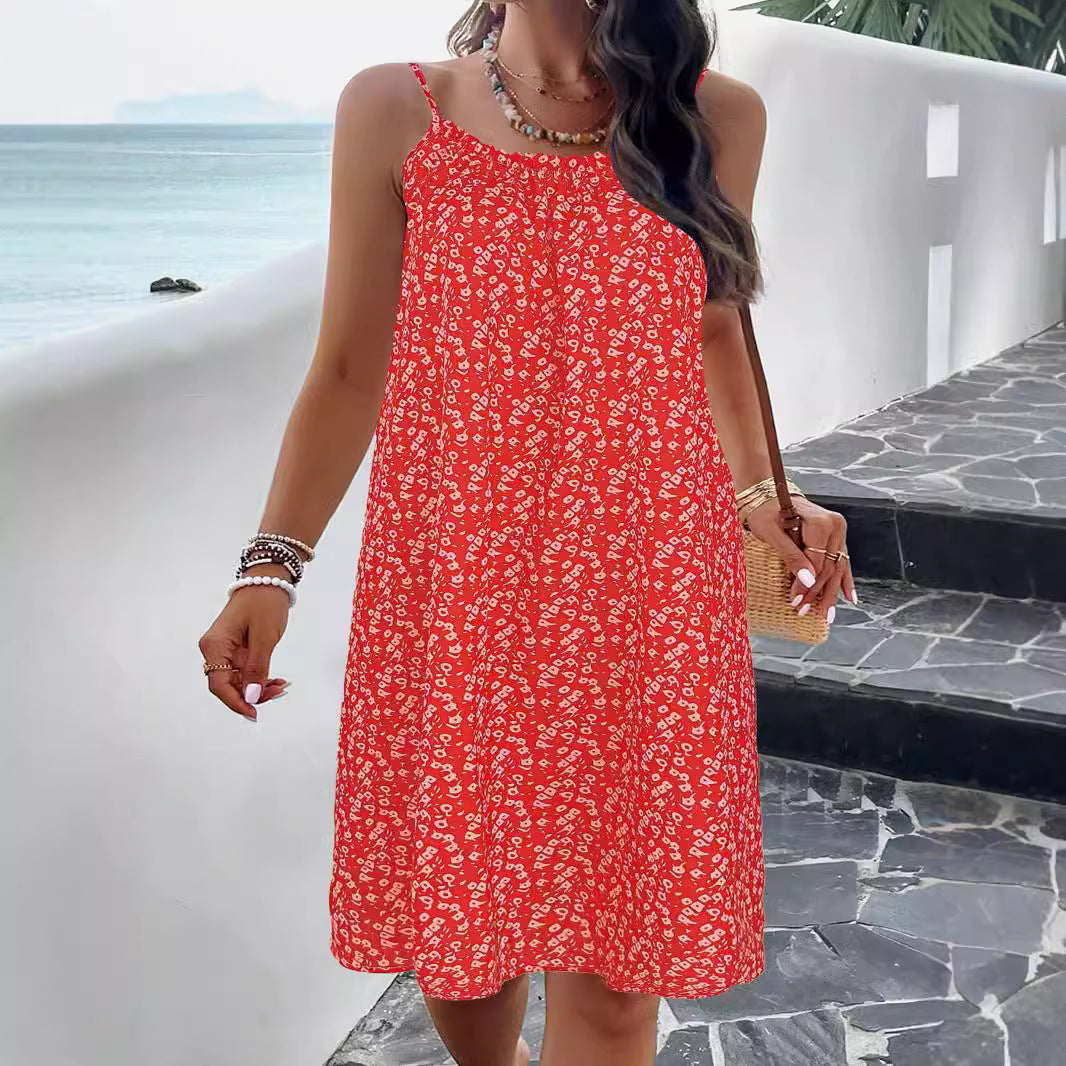 Women Swing Dress Floral Print Lune London