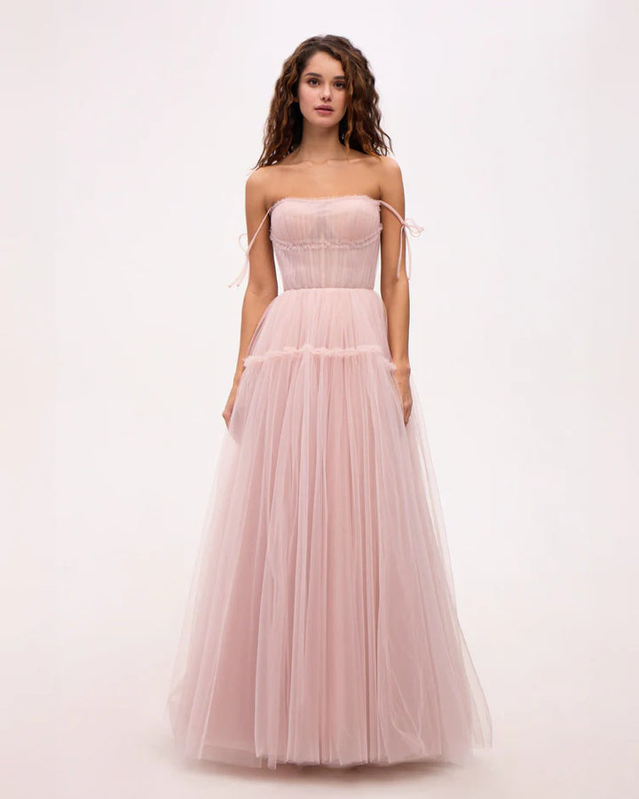 Ladies evening dress made of the finest tulle from Lune London