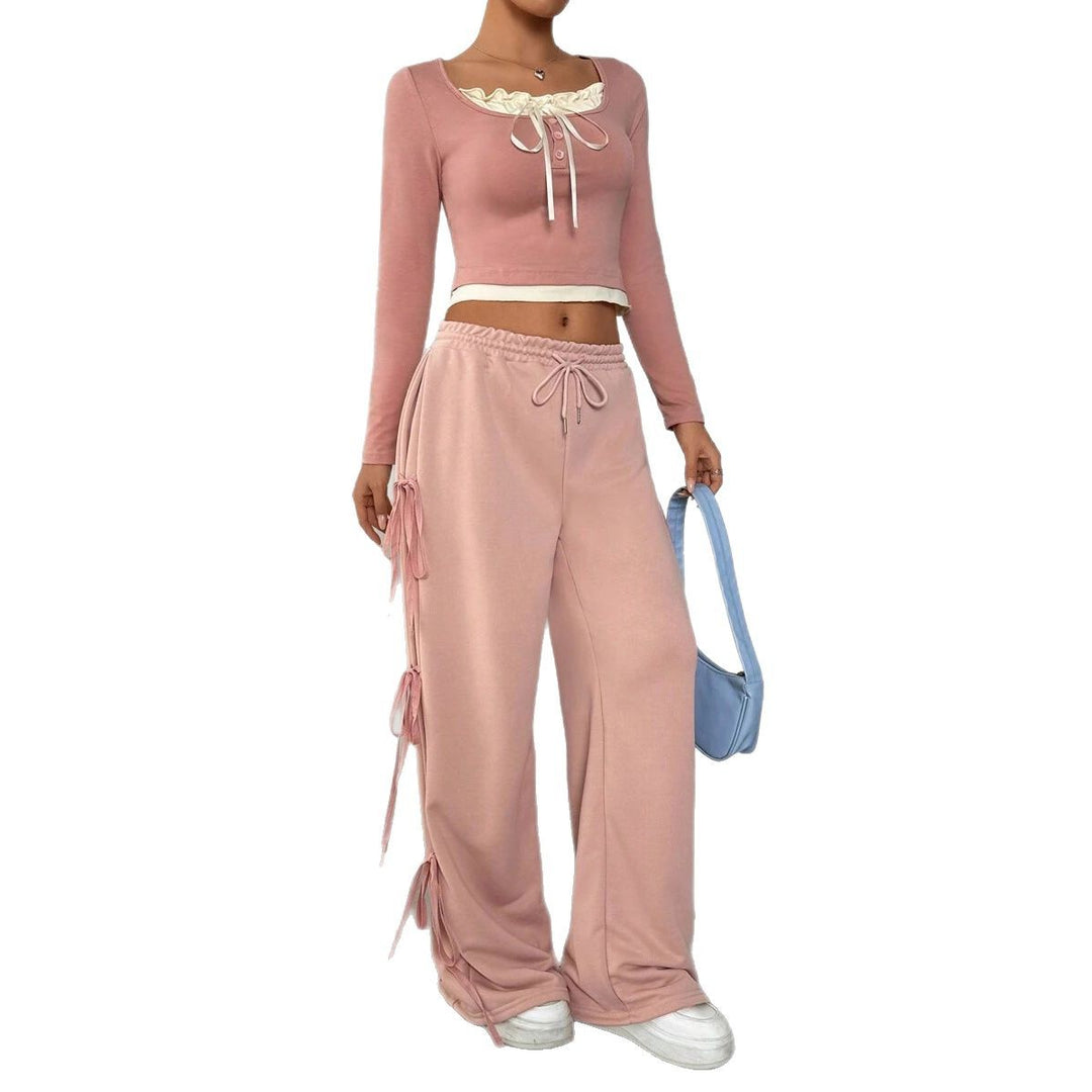 Casual loungewear set for women with trendy ruffle details Lune London