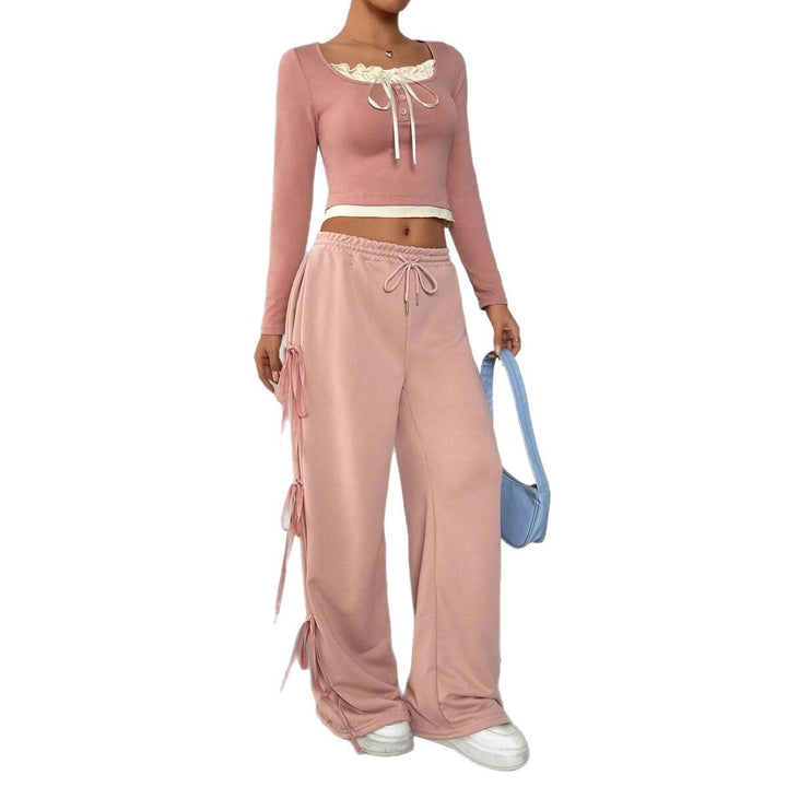 Casual loungewear set for women with trendy ruffle details Lune London