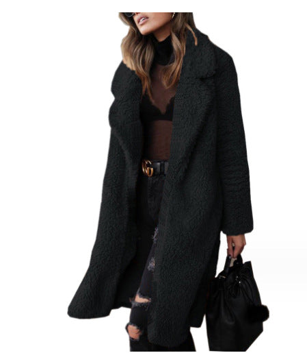 Faux fur coat for women with soft lining and loose design Lune London