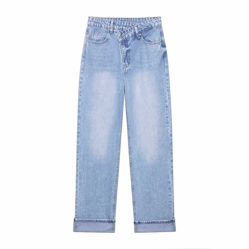 Ladies wide High-Waist Jeans Lune London